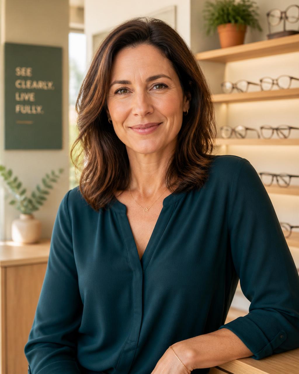 Andrea Pérez, Begiondo Optikako optometrista